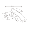 Mexen Aries R45 Badewannenset, Chrom - 744803R45-00