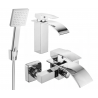 Mexen Aries R45 badkuipset, chroom - 744803R45-00