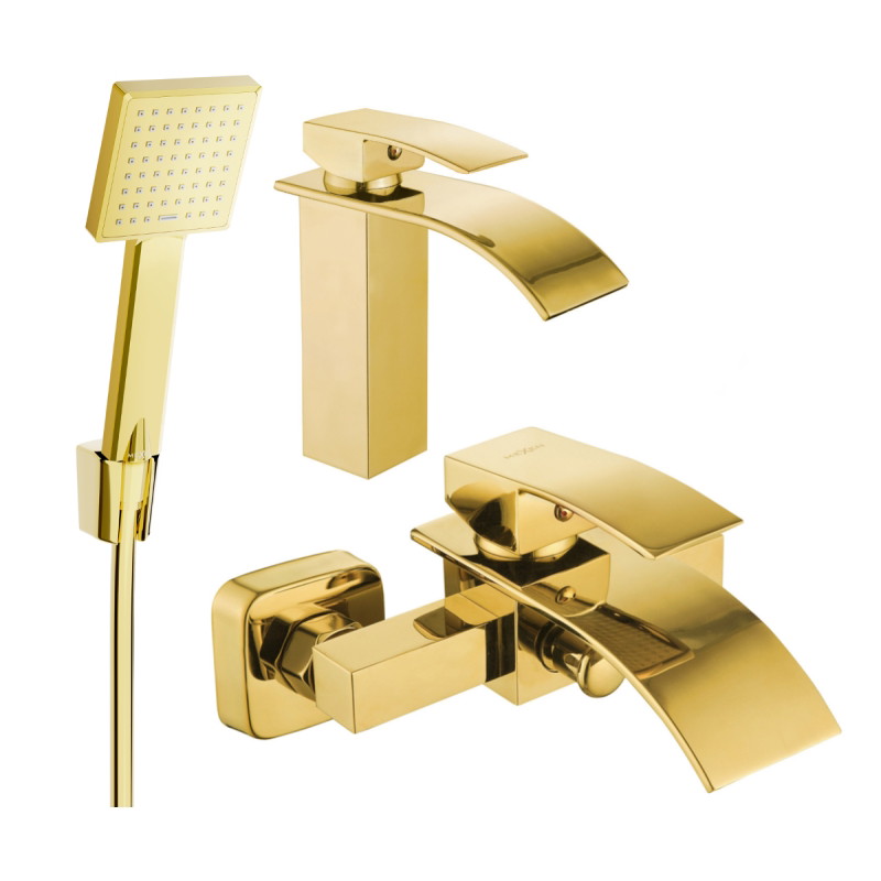 Mexen Aries R45 set za kadu, zlatni - 744803R45-50