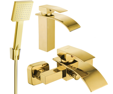 Mexen Aries R45 ensemble de bain, doré - 744803R45-50