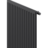 Radiateur à panneaux Mexen CH10 Hygiene 400 x 1400 mm, raccordement latéral, 605 W, anthracite - W410H-040-140-66