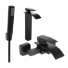 Mexen Aries R77 Bath Set, Black - 744813R77-70