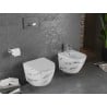 Mexen Lena miska wc Rimless z deską wolnoopadającą slim, duroplast, biała kamień - 30224091