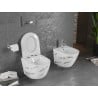 Mexen Lena miska wc Rimless z deską wolnoopadającą slim, duroplast, biała kamień - 30224091