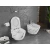 Mexen Lena Rimless WC Bowl with Slim Soft-Close Seat, Duroplast, White Stone - 30224092
