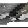 Mexen Lena wc-kom met Rimless zonder rand met slank, langzaam sluitende duroplast zitting, witte steen - 30224093