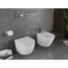 Mexen Lena WC-Schüssel Rimless mit langsam schließendem Slim-Sitz, Duroplast, weiße Stein - 30224093