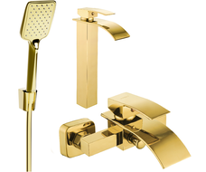 Mexen Aries R62 vannas komplekts, zelta - 744813R62-50