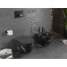 Mexen Lena miska wc Rimless z deską wolnoopadającą slim, duroplast, czarna kamień - 30224098
