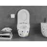 Mexen Lena WC-Schüssel Rimless mit absenkbarem Slim-Sitz, Duroplast, weißer Terrazzo-Stein - 30224096