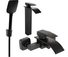 Mexen Aries R62 conjunto de baño, negro - 744813R62-70