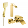 Mexen Aries R45 bathtub set, gold - 744813R45-50