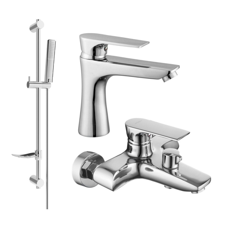 Mexen Axel DF72 vannikomplekt, kroom - 73803DF72-00