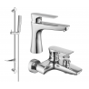 Mexen Axel DF72 zestaw wannowy, chrom - 73803DF72-00