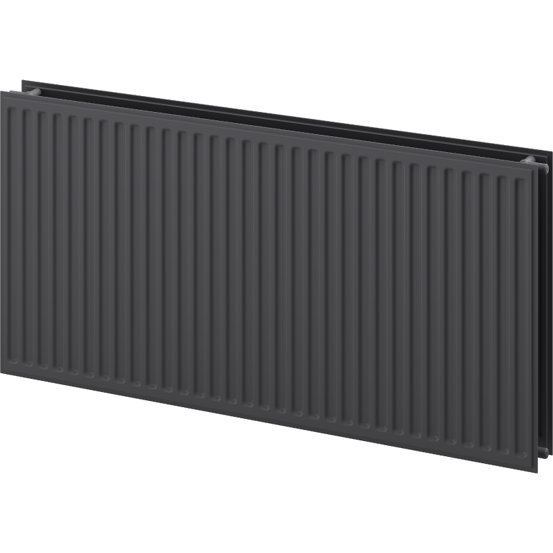Mexen CH20 Hygiene Plattenradiator 300 x 1500 mm, seitliche Anschlüsse, 955 W, Anthrazit - W420H-030-150-66