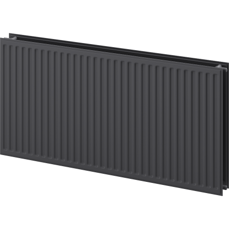 Mexen CH20 Hygiene Plattenradiator 300 x 1500 mm, seitliche Anschlüsse, 955 W, Anthrazit - W420H-030-150-66