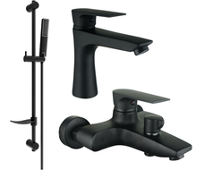 Mexen Axel DF72 set da bagno, nero - 73803DF72-70