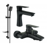 Mexen Axel DF62 ensemble pour baignoire, noir - 73803DF62-70
