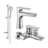 Mexen Axel DF40 bath set, chrome - 73803DF40-00
