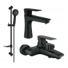 Mexen Axel Conjunto de banheira DF40, preto - 73803DF40-70