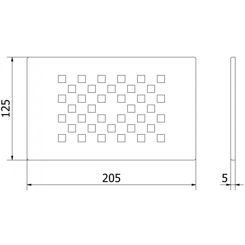 Mexen Hugo μασκοβίνα για ντουζιέρα, λευκή - 42910020