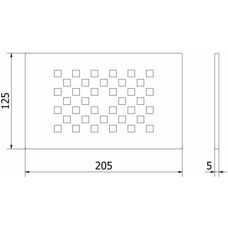 Mexen Hugo täcka för duschkar, vit - 42910020