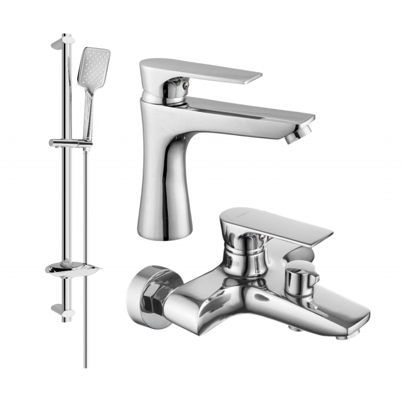 Mexen Axel DB62 badset, chroom - 73803DB62-00