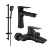 Mexen Axel DB62 conjunto de baño, negro - 73803DB62-70