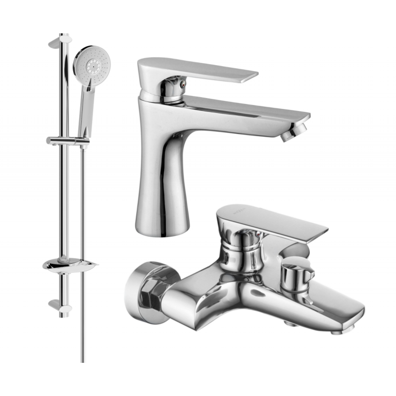 Mexen Axel DB40 ensemble de bain, chrome - 73803DB40-00