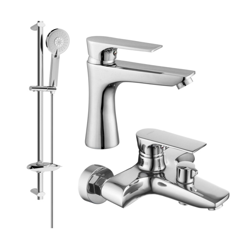 Mexen Axel DB40 vannikomplekt, kroom - 73803DB40-00