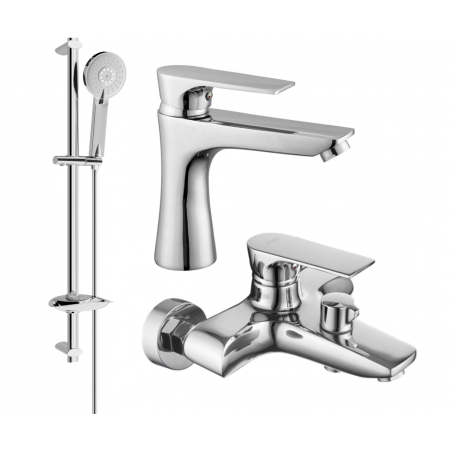 Mexen Axel Conjunto de banho DB40, cromado - 73803DB40-00