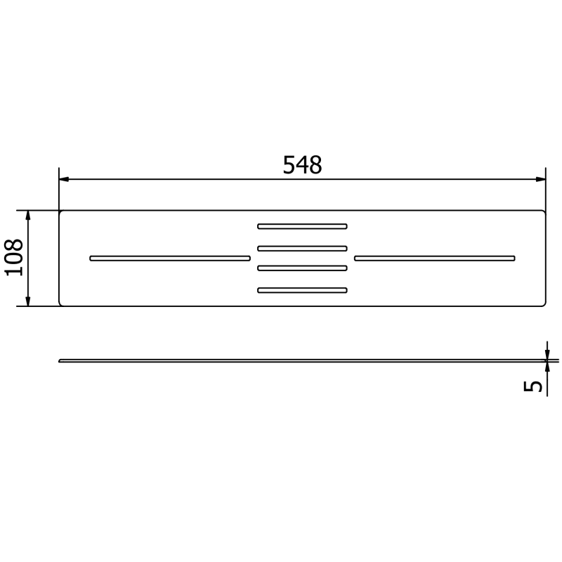 Mexen Toro duschavloppstäckning 100-120 cm, vit - 43910020