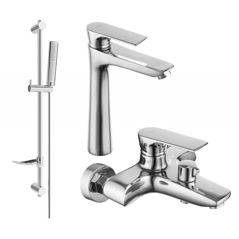Mexen Axel DF72 ensemble de bain, chrome - 73813DF72-00