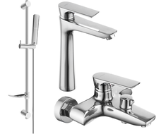 Mexen Axel DF72 bath set, chrome - 73813DF72-00