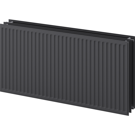 Mexen CH30 Hygiene Heizkörperplatten 300 x 1800 mm, seitliche Anschlüsse, 1570 W, Anthrazit - W430H-030-180-66
