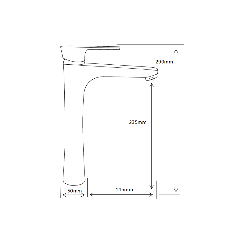 Mexen Axel DF62 badset, chroom - 73813DF62-00
