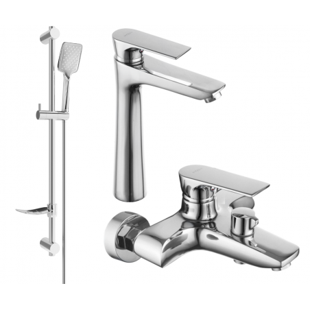 Mexen Axel DF62 Badewannen-Set, Chrom - 73813DF62-00
