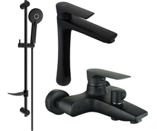 Mexen Axel DF40 conjunto de bañera, negro - 73813DF40-70
