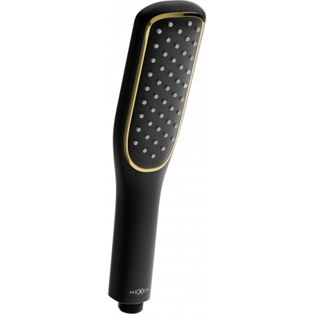 Mexen R-49 Duschkopf 1-funktional, schwarz/gold - 79549-75