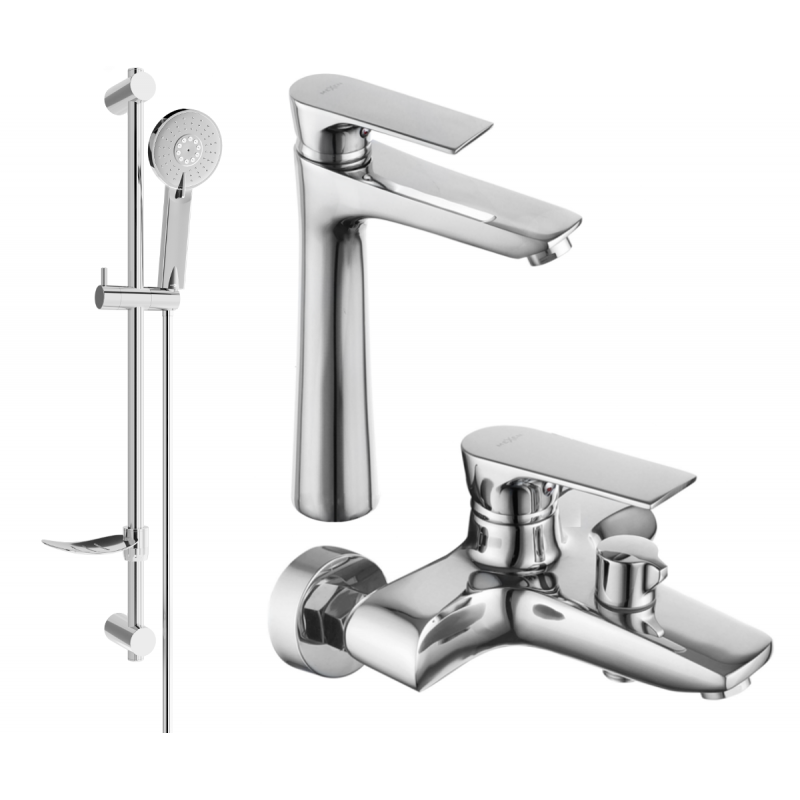 Mexen Axel DF40 conjunto de bañera, cromo - 73813DF40-00