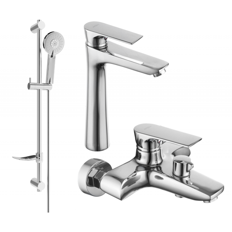 Mexen Axel DF40 conjunto de baño, cromo - 73813DF40-00