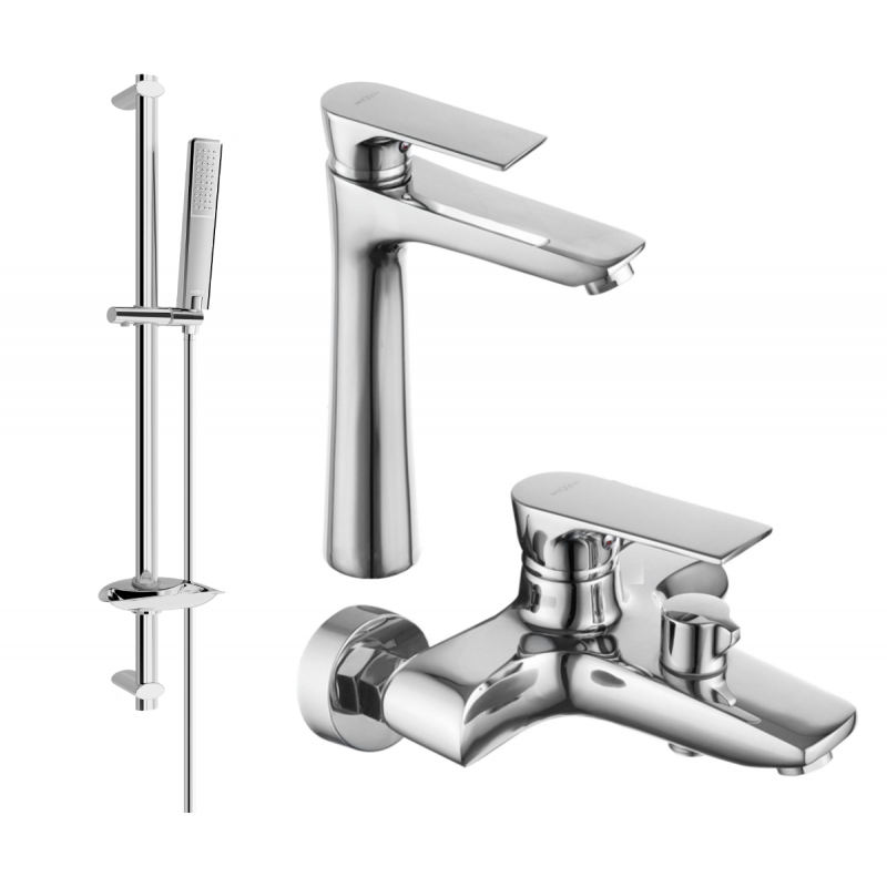 Mexen Axel DB72 conjunto de bañera, cromo - 73813DB72-00