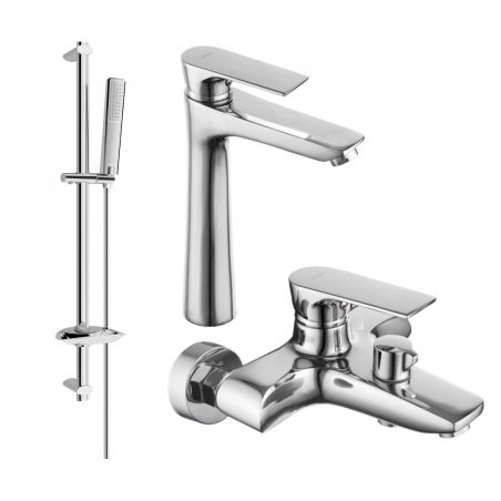 Mexen Axel DB72 Badewannenset, Chrom - 73813DB72-00