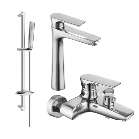 Mexen Axel DB72 ensemble de bain, chrome - 73813DB72-00