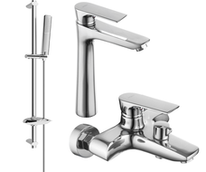 Mexen Axel DB72 vannikomplekt, kroom - 73813DB72-00