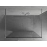 Mexen Kioto freistehende Duschewand 105 x 200 cm, transparent 8 mm, chrom - 800-105-002-01-00