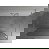 Mexen Kioto vrijstaande douchewand 150 x 200 cm, zwart frame 8 mm, chroom - 800-150-002-01-70