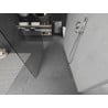 Mexen Kioto Free-standing Shower Wall 180 x 200 cm, Transparent 8 mm, Chrome - 800-180-002-01-00