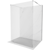 Mexen Kioto Free-standing Shower Wall 180 x 200 cm, Transparent 8 mm, Chrome - 800-180-002-01-00