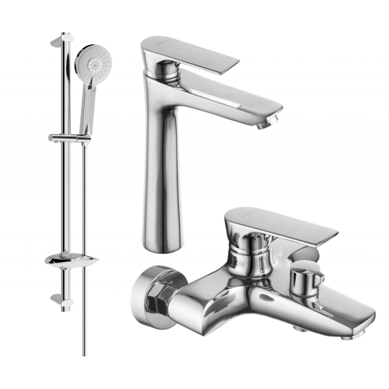 Mexen Axel DB40 conjunto de bañera, cromo - 73813DB40-00